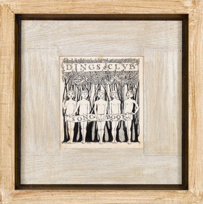 Design for Dings Club Songbook, 1890s by Charles Robert Ashbee